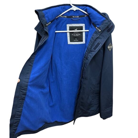 HOLLISTER CALIFORNIA MEN’S‎ ALL-WEATHER JACKET Size Small Blue - Picture 3 of 10